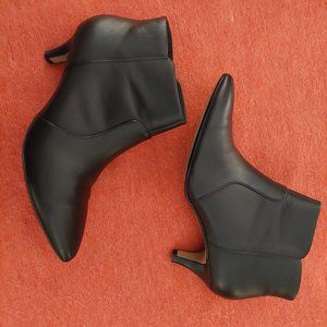 Clarks Black Kitten Heel Booties